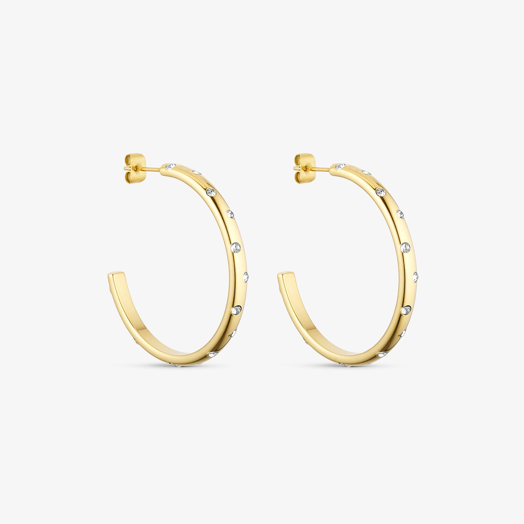 Wolff Jewelry Ziko Hoops Øreringe 18 karat guldbelagt